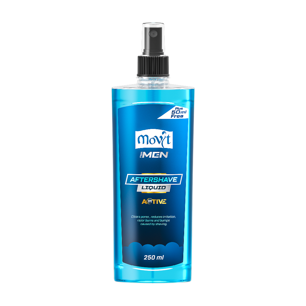Movit Aftershave Liquid - Active Blue - Image 1